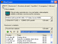 RivaTuner 2.0 - větší obrázek z programu