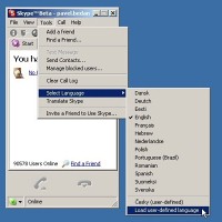 Skype - větší obrázek z nastavení programu do češtiny