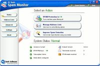 Spam Monitor - větší obrázek z programu