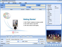 Xilisoft DVD to Zune Converter - větší obrázek z programu