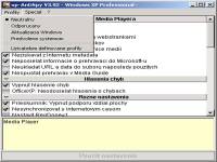 xpAntiSpy - větší obrázek z programu