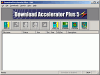 Download Accelerator Plus - větší obrázek z programu