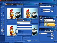 Macromedia Fireworks 4.0.1 - větší obrázek z programu