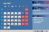 Active Desktop Calendar 4.0 - větší obrázek z programu