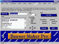 Banner Maker Pro - větší obrázek z programu