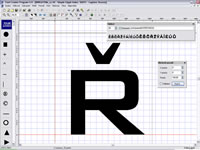 Font Creator 4 - větší obrázek z programu