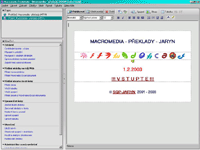 Macromedia Contribute - větší obrázek z programu