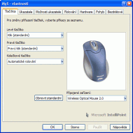Microsoft IntelliPoint - větší obrázek z programu
