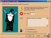 MS Windows Error Messages - větší obrázek z programu