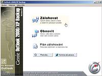 Outlook 2000 / XP backup 5.0 - větší obrázek z programu