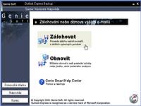 Outlook Express Backup - větší obrázek z programu