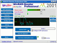 WinRAM-Booster Professional 2001 - větší obrázek z programu