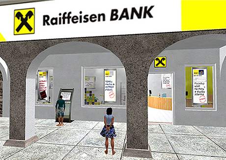 Pobočka Raiffeisenbank ve virtuální realitě