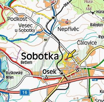 Sobotecko, mapa