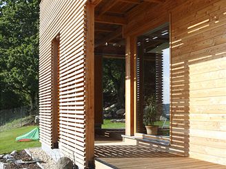 Dřevěné prvky získají časem jen nepatrnou patinu