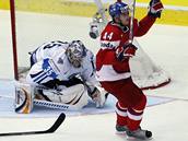 Finsko - Česko: Pekka Rinne a Miroslav Blaťák 