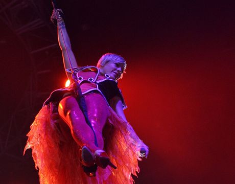 Zpěvačka Pink vystoupila v pražské O2 areně