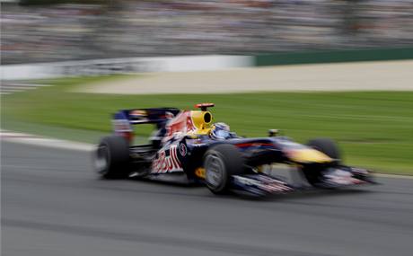 Sebastian Vettel ze stáje Red Bull-Renault v kvalifikaci Velké ceny Austrálie. 