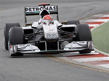 Michael Schumacher ze stáje Mercedes v kvalifikaci Velké ceny Austrálie. 