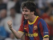 POVEDLO SE. Lionel Messi se raduje, přiblížil Barceloně finále Ligy mistrů.