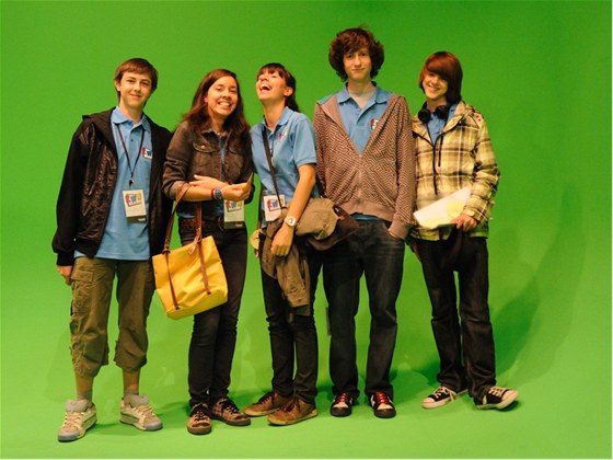 Školáci ze ZŠ Angel při návštěvě hamburských filmových studií. 