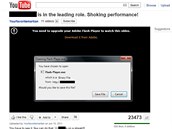 Falešná stránka YouTube